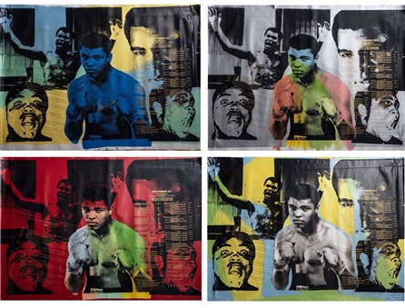 Muhammad Ali Signed Steve Kaufman Canvas Prints - Set Of 4 